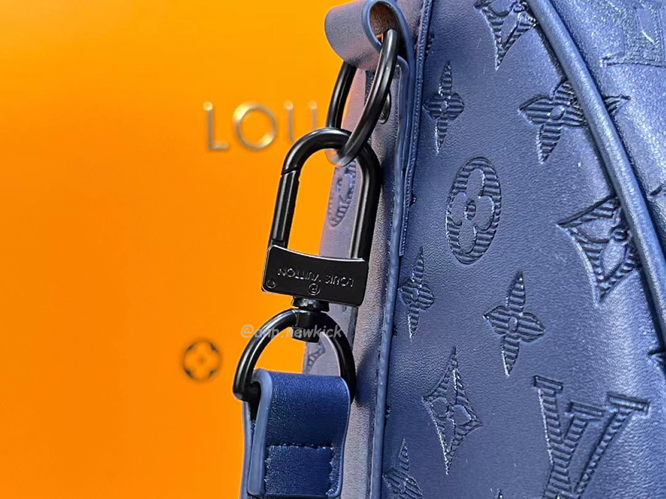 Louis Vuitton Keepall Bandouliere Monogram 50 Navy Duffel Bag (4) - newkick.org
